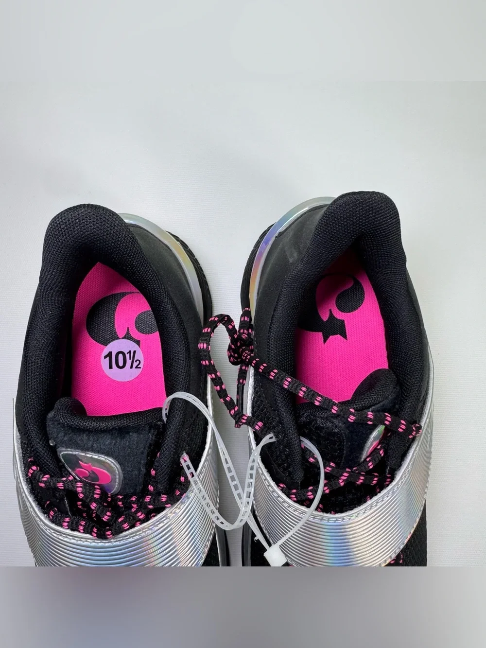 Under Armour Curry Fox 1 Gamer Basketball Shoes Black Silver Pink Size 10.5 new
